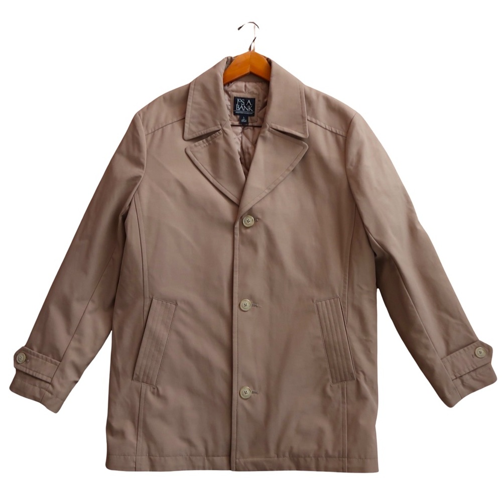 JoS. A. Bank Men’s Lined 3 Button Executive Collection Trench Coat Size …